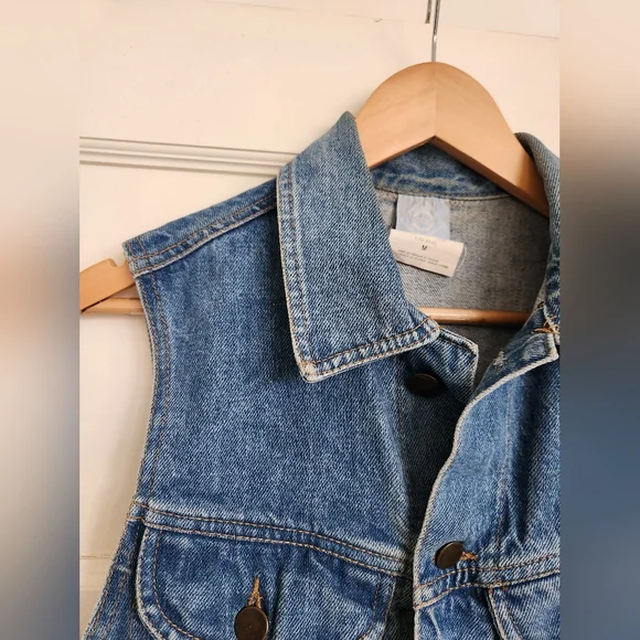 Vintage Denim Vest Womens Small - Picture 2 of 6